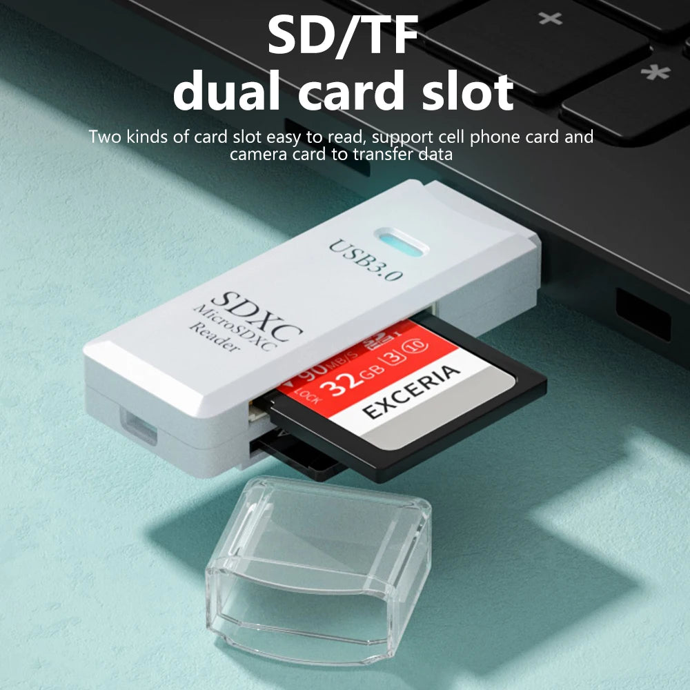 USB SD Card Reader 2-in-1