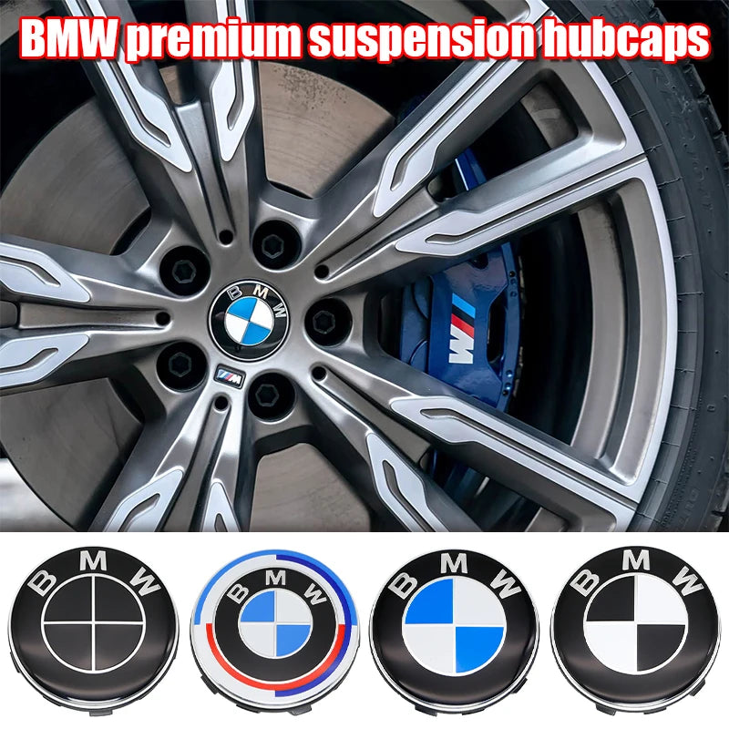 4Pcs 68mm 56mm Floating Wheel Center Cap For BMW E39 E46 E60 Replacement Hubcaps F45 F46 F48 F49 F39 F90 Auto Tuning Accessories