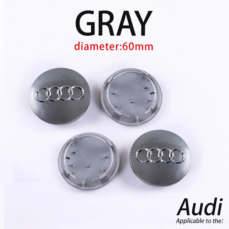 Audi Wheel Center Cap Hub Covers 60-69mm – A3 to Q8