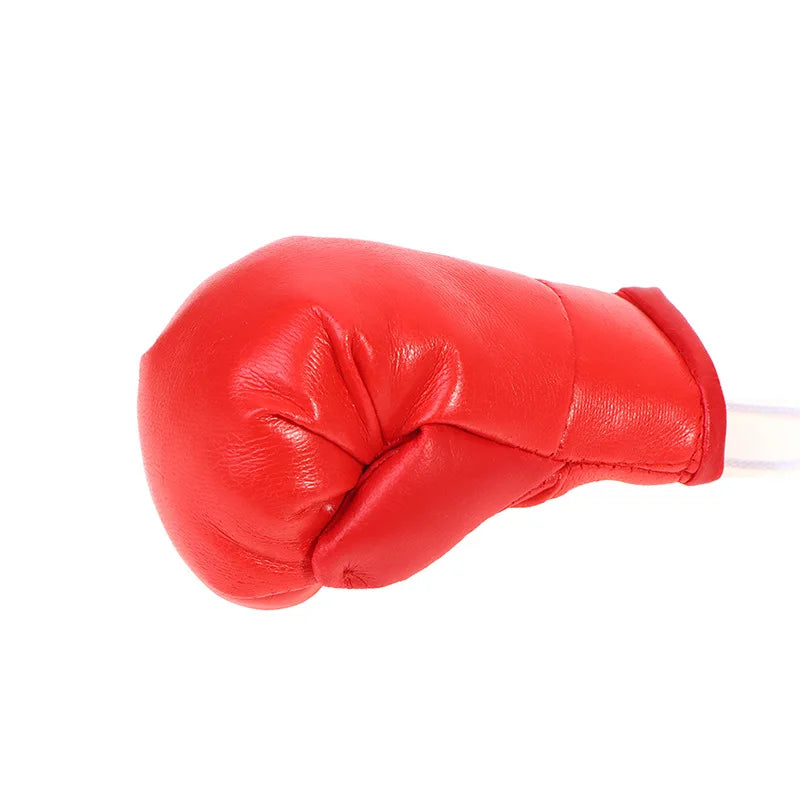 1 Pair Car Boxing Gloves Hanging Ornament Leather Auto Rearview Mirror Pendant DIY Car Accessories Interior Cool Decoration