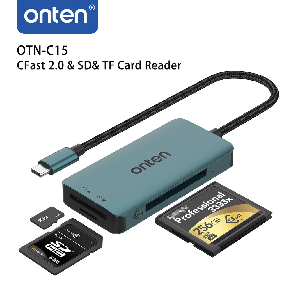 ONTEN Type-C CFast SD Card Reader