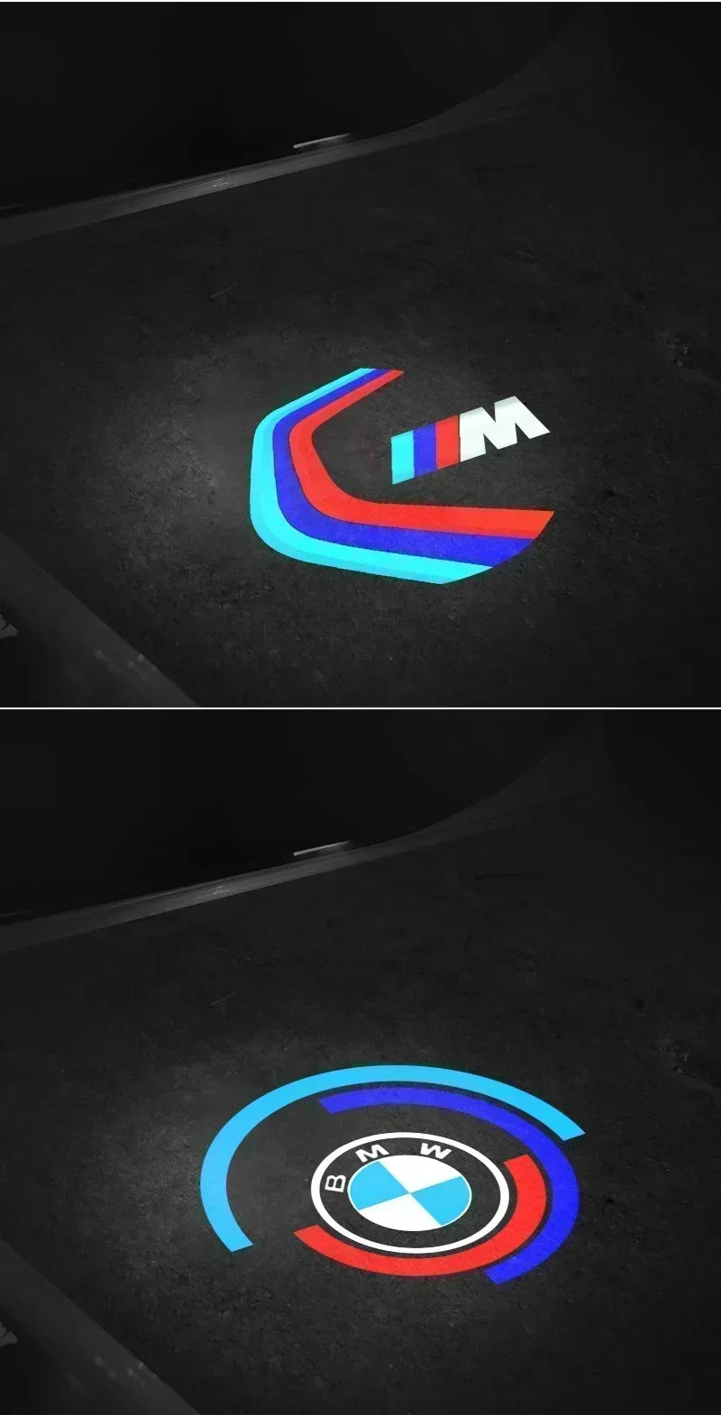2/4Pcs Car Door Welcome LED Projector Laser Logo Door Light For BMW M Emblem E46 E36 E34 F10 E90 F30 E60 F30 E53 E30 E92 E87