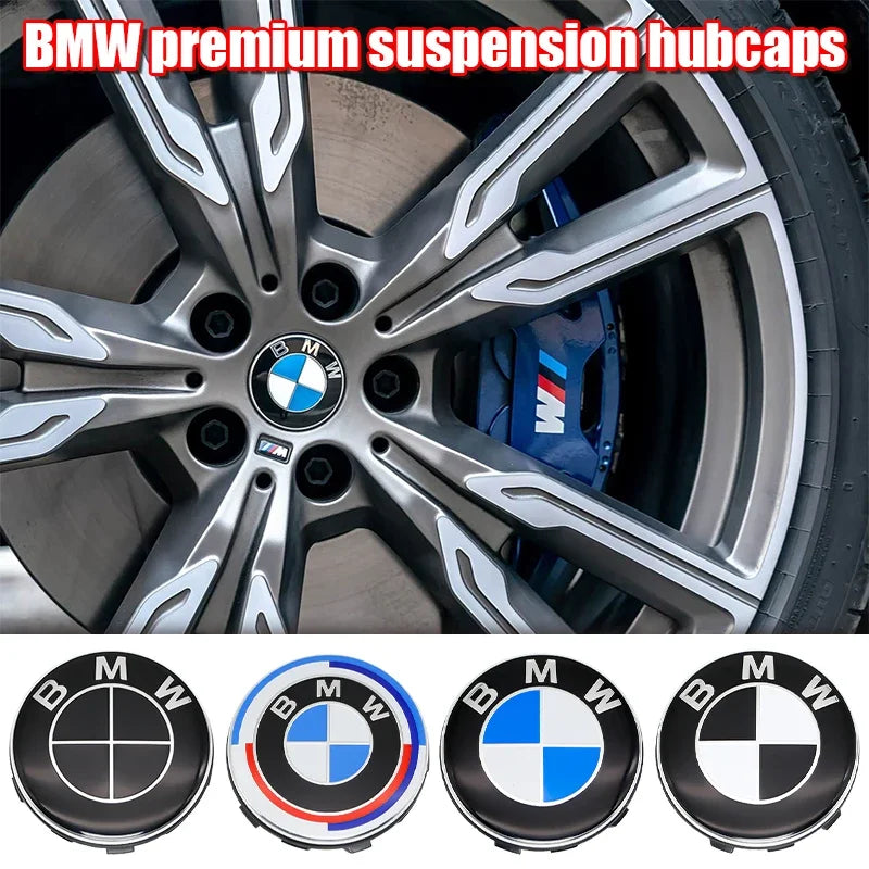 4Pcs 68mm 56mm Floating Wheel Center Cap For BMW E39 E46 E60 Replacement Hubcaps F45 F46 F48 F49 F39 F90 Auto Tuning Accessories