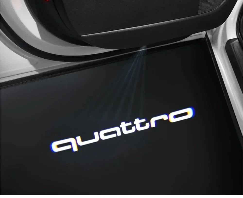 Led Car Door logo Welcome Light For Audi A4 B5 B6 B7 B8 B9 A1 A3 8V 8P 8L A6 C5 C6 C7 A5 A7 A8 Q3 Q5 Q7 TT S3 S6 Sline Quattro