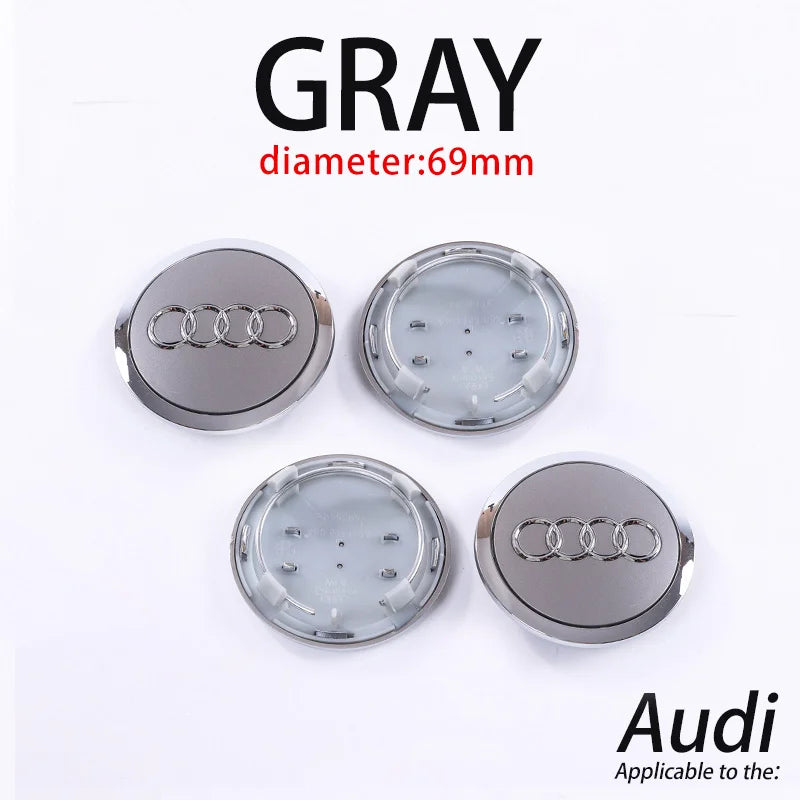 Audi Wheel Center Cap Hub Covers 60-69mm – A3 to Q8