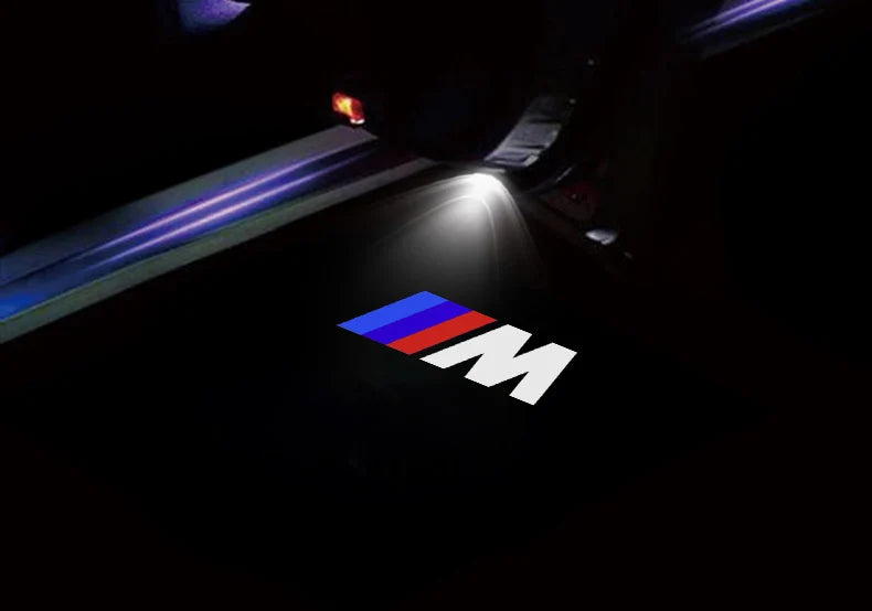 2Pcs Car Emblem Welcome Lights Auto Door Projector Lamps Accessories Ornaments For BMW M M3 M4 M5 G42 G30 G20 E39 E36 E87 E53