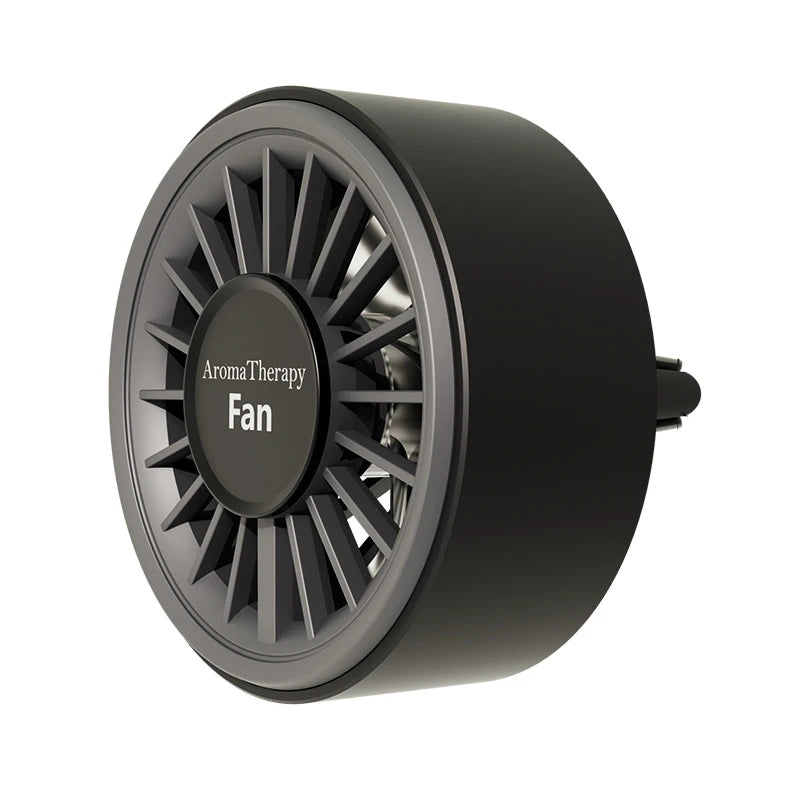 Car USB Fan Mini Portable Clip on Aroma Diffuser 2 in 1 Strong Wind Car Vent Fan Air Freshener RGB Light Car Accessories