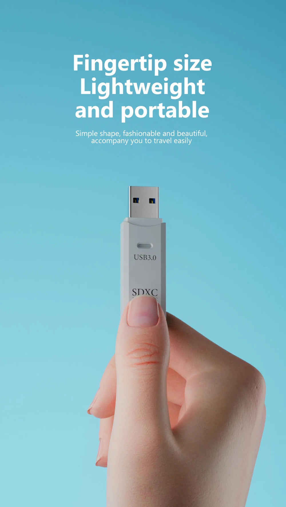 USB SD Card Reader 2-in-1