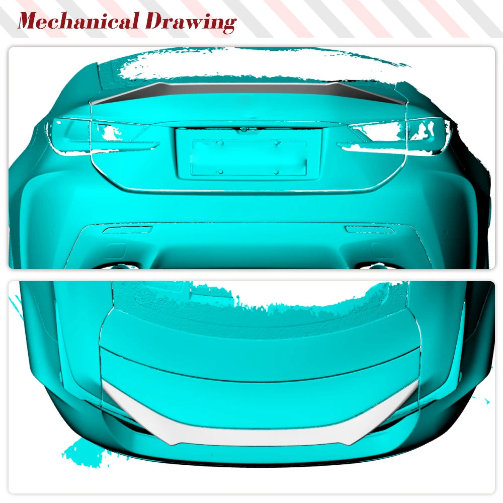 For Lexus RCF RC F 2015-2018 Auto Car Rear Trunk Lid Spoiler Wing Car Exterior Trim Car Rear Trunk Racing Spoiler Carbon Fiber