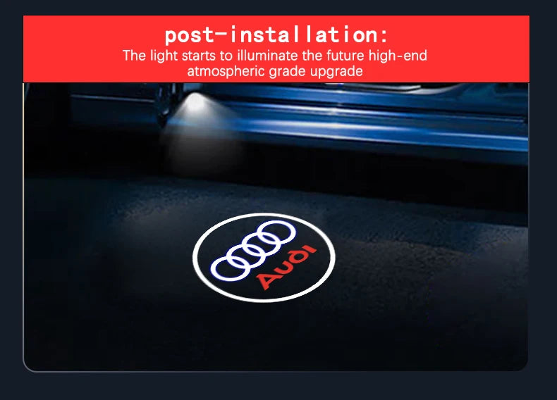 Audi LED Logo Laser Door Light – Quattro S Line