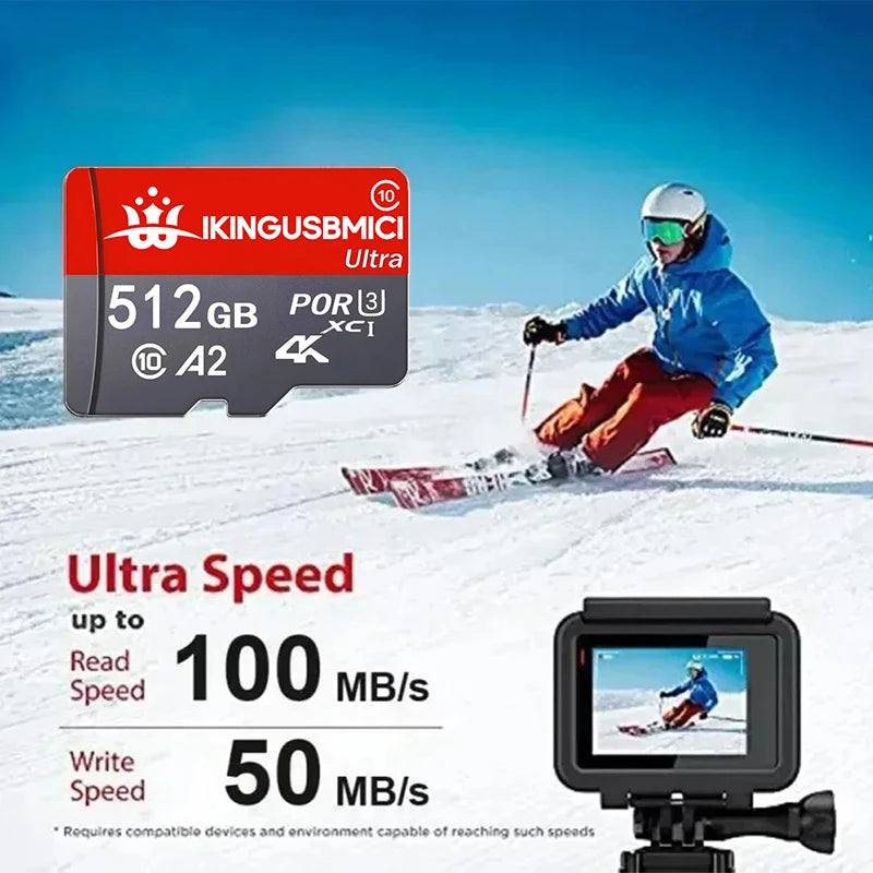 Memory Card TF Cards SD Cards Micro TF Card 128GB 256GB 512GB V30 Original Ultra HD High Speed High Speed High Speed for Gaming