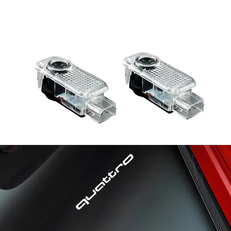 HD Led Welcome Light Car Door Projector Lamps For Audi A1 A3 8P A4 A5 A6 C7 A7 S3 S7 S8 R8 Q2 Q3 Q5 Q7 Q8 SQ5 C5 C6 TT RS3 RS6