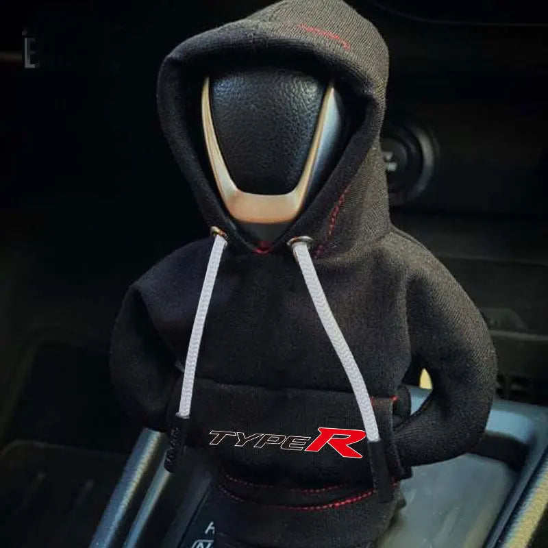 Hoodie Car Gear Shift Knob Cover Manual Handle Change Lever Cover For Honda TYPER Civic XR-V HR-V Accord Odyssey Auto Styling