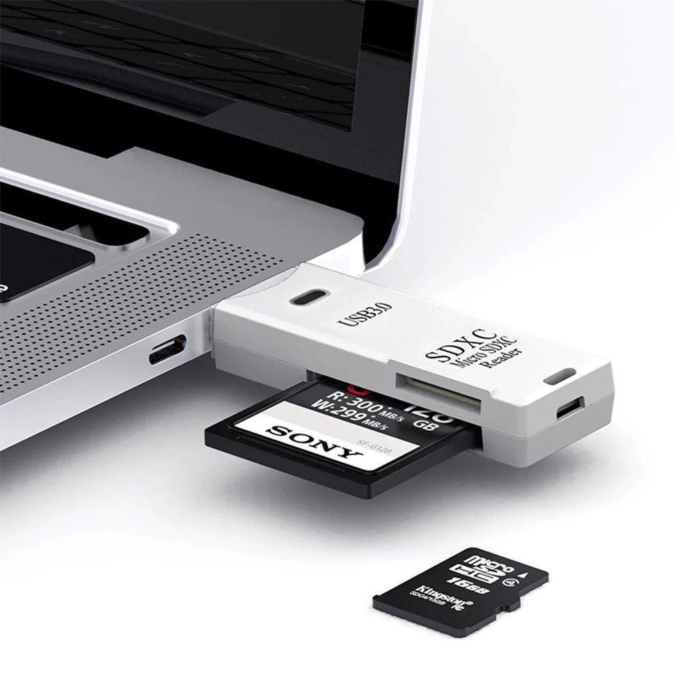 USB SD Card Reader 2-in-1