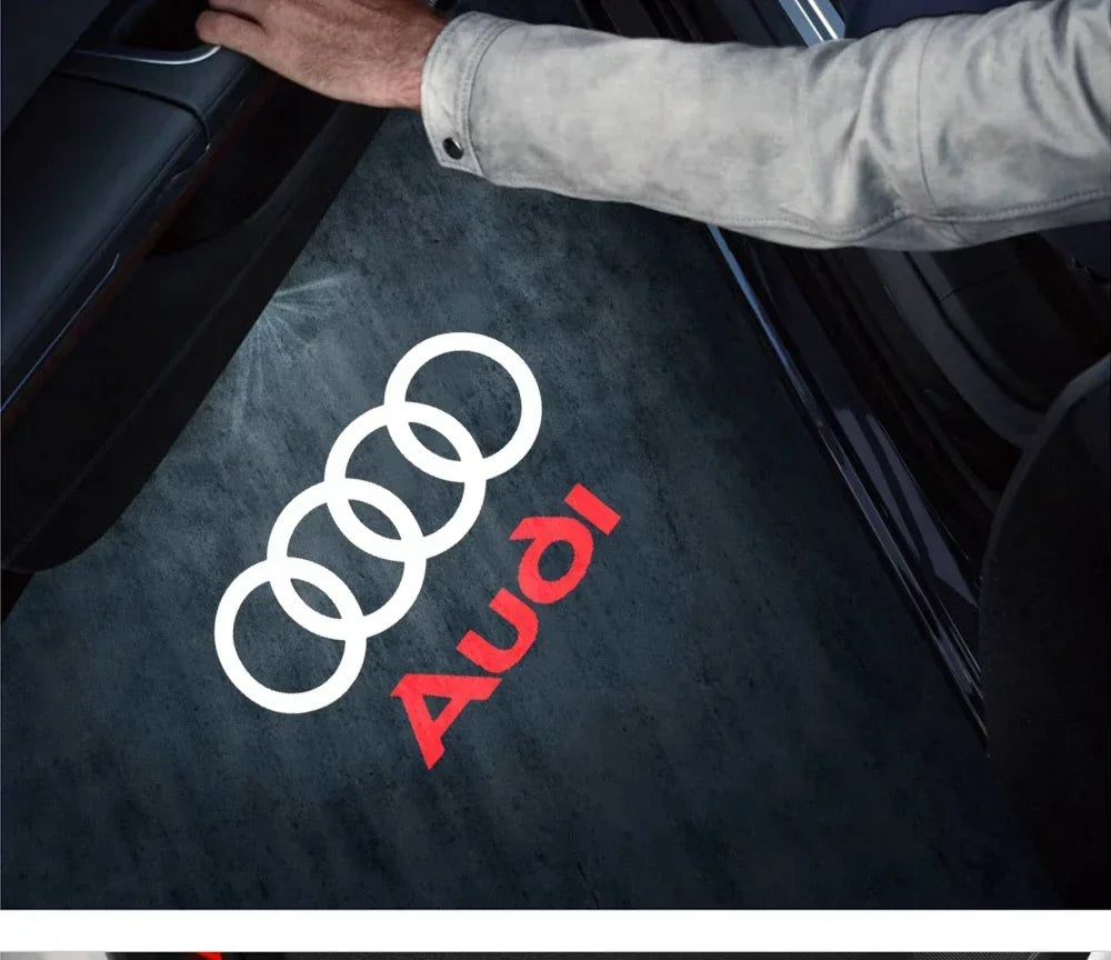 Led Car Door logo Welcome Light For Audi A4 B5 B6 B7 B8 B9 A1 A3 8V 8P 8L A6 C5 C6 C7 A5 A7 A8 Q3 Q5 Q7 TT S3 S6 Sline Quattro