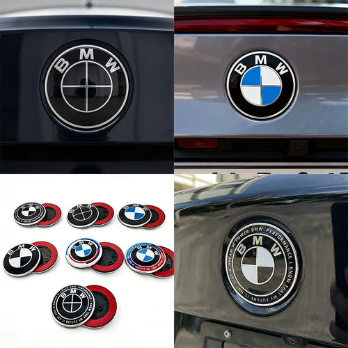 82mm Car Front Emblem Badge for BMW E46 E90 E60 F30 F10 E39 E36 M3 M5 M6 G20 G30 E93 Hood Bonnet Logo Rear Trunk Accessories