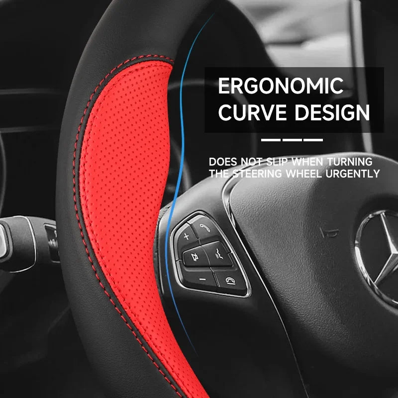 For BMW Car Steering Wheel Cover M X1 X3 X5 X6 G20 G30 E39 E46 E87 E90 E92 F10 F15 F30 Carbon fiber Suede Leather Accessories