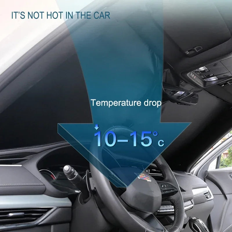 For Tesla Model 3 Y S X YL Juniper 2025-2020 2026 Thicken Front Windshield Sunshade Sun Shade Anti-UV Sun Shading Screen Cover
