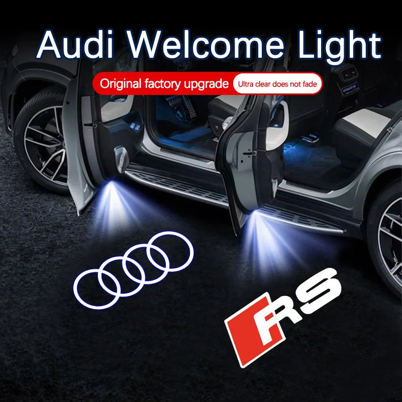 Audi LED Emblem Door Welcome Light – Quattro A3-A8 Q3-Q7