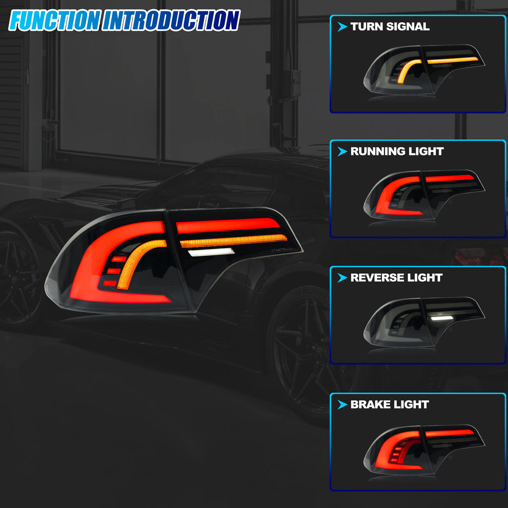 Honda Civic LED Tail Lights 2006-2011 – Sequential Turn Signal