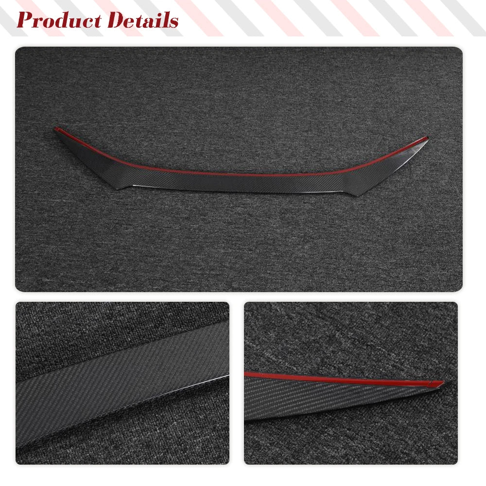 For Lexus RCF RC F 2015-2018 Auto Car Rear Trunk Lid Spoiler Wing Car Exterior Trim Car Rear Trunk Racing Spoiler Carbon Fiber