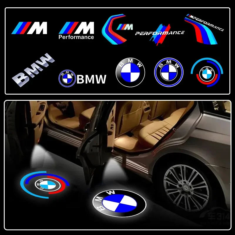 2Pcs For BMW E89 E88 E72 F16 F18 E63 E64 F13 F12 E65 E66 E67 E68 Car LED Welcome Lamp BMW Logo Door Ghost Shadow Light Projector