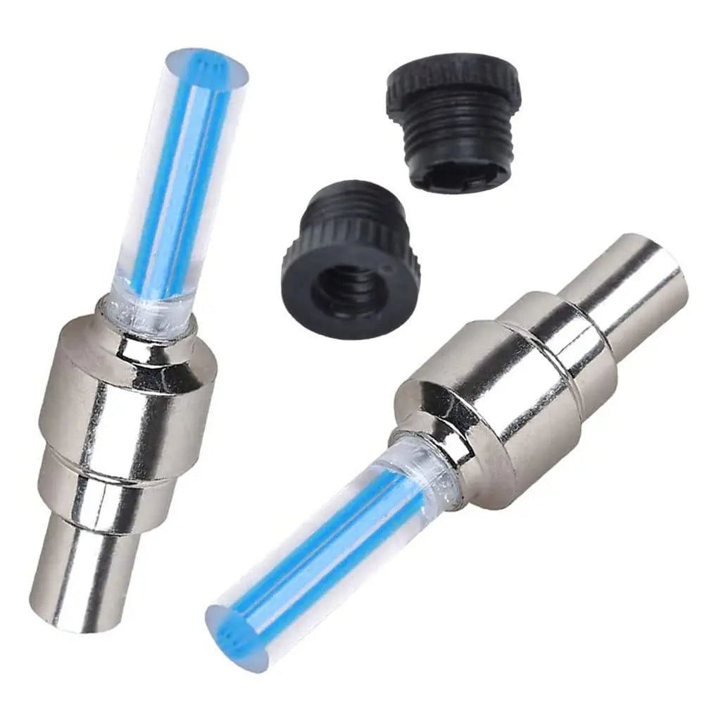 LED Bicycle Valve Light, Neon Bicycle Spoke Light, Bicycle Tire Valve Light, Night Riding Warning Light Bicycle Accessories