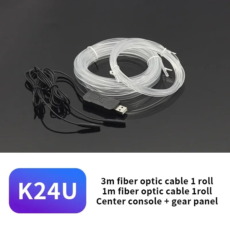 Car Interior EL Neon Wire Strip Light – 3M DIY Ambient