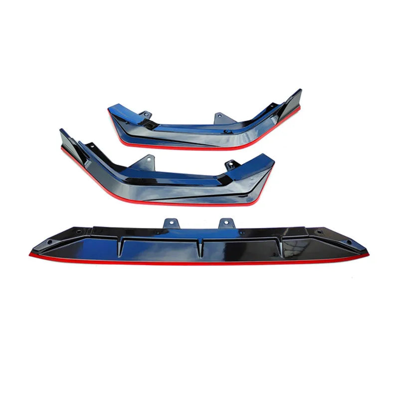 Car Modification Accessories 3pcs Front Shovel Diffuser Splitter Body Kit Spoiler Fit For 22 11th Generation Civic