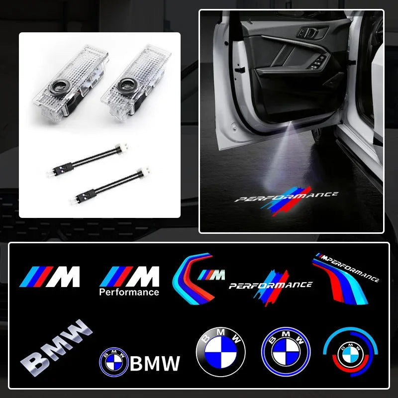 2Pcs For BMW E89 E88 E72 F16 F18 E63 E64 F13 F12 E65 E66 E67 E68 Car LED Welcome Lamp BMW Logo Door Ghost Shadow Light Projector