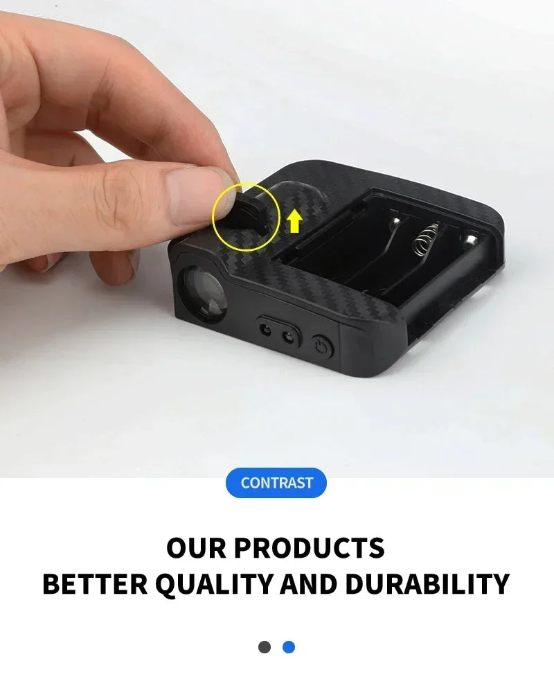 1/2pcs HD Wireless Car Door Welcome Lights Auto Projector Lamp Accessories for Honda Civic Fit Jazz Accord HRV CRV City Stickers