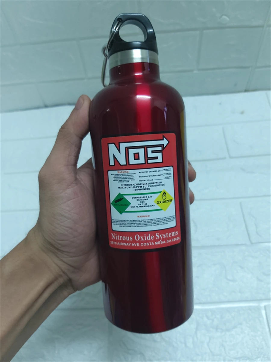 Car Insulation Cup NOS Nitrogen Cylinder Vacuum Stainless Steel Kettle 500ml High-capacity Travel Sports Bottle Water Cup 2025