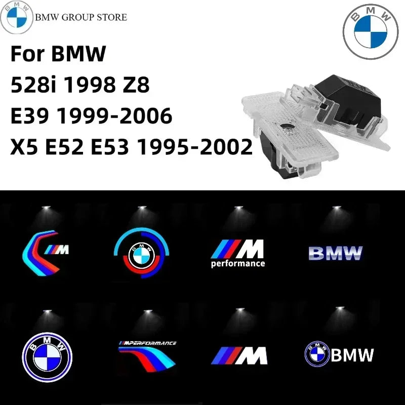 2/4p Applicable to the door LED welcome light E39 of BMW Group 1999-2006 x5 x52 e53 1995-2002 528i 1998 z8.Quick delivery