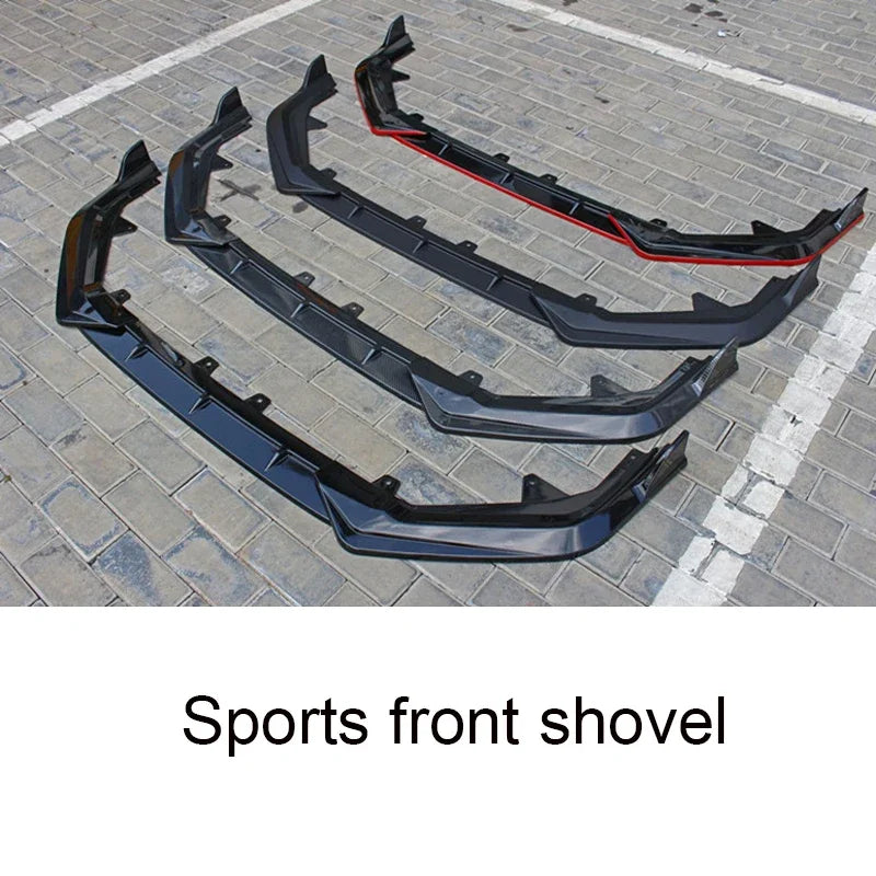 Car Modification Accessories 3pcs Front Shovel Diffuser Splitter Body Kit Spoiler Fit For 22 11th Generation Civic