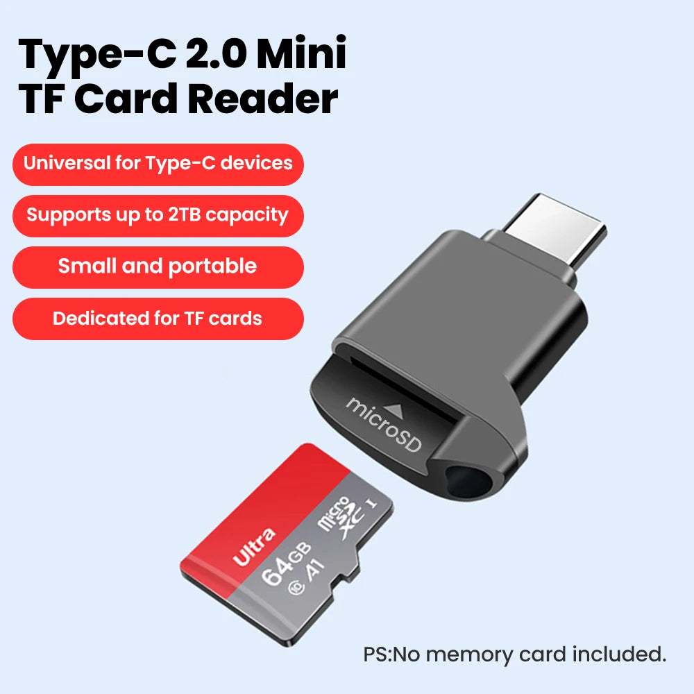 USB-C Mini SD Card Reader