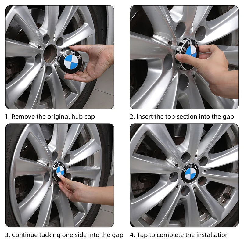 4Pcs 68MM Car Styling Wheel Center Cap Hub Covers For BMW G32 G30 G01 G02 G05 G06 G07 G26 G23 G22 F40 F20 Badge Accessories