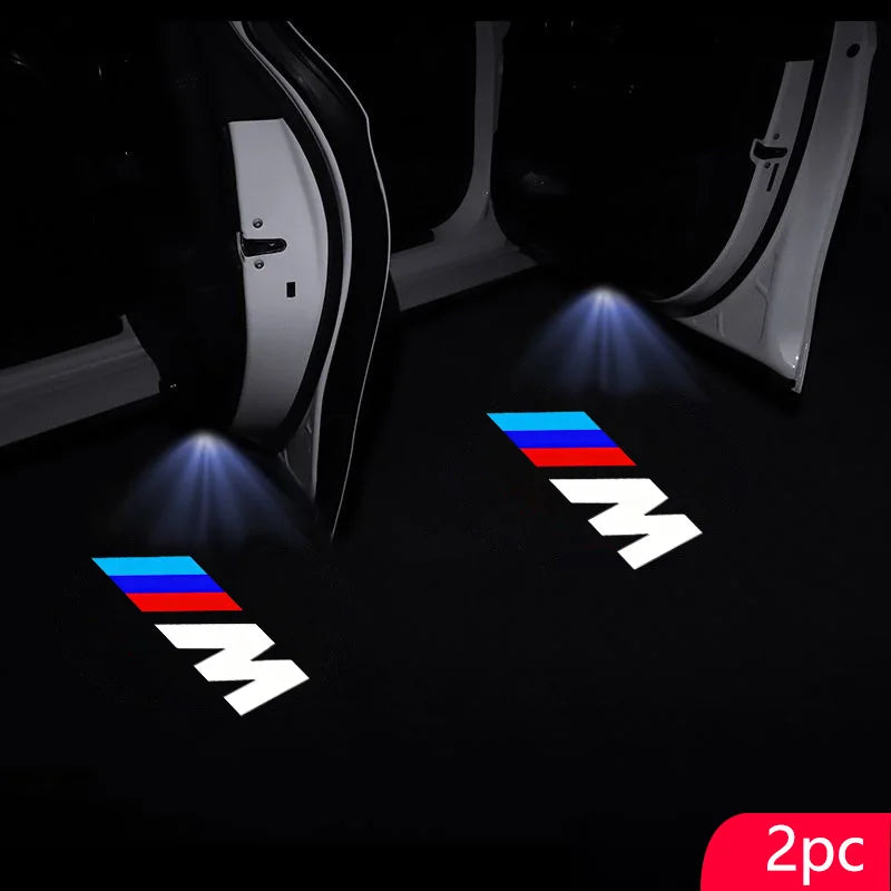 2Pcs Led HD Car Door Welcome Light Projector Lamps For BMW M Performance F20 F40 F22 F30 E90 F32 F06 F07 F46 E60 M5 Accessories