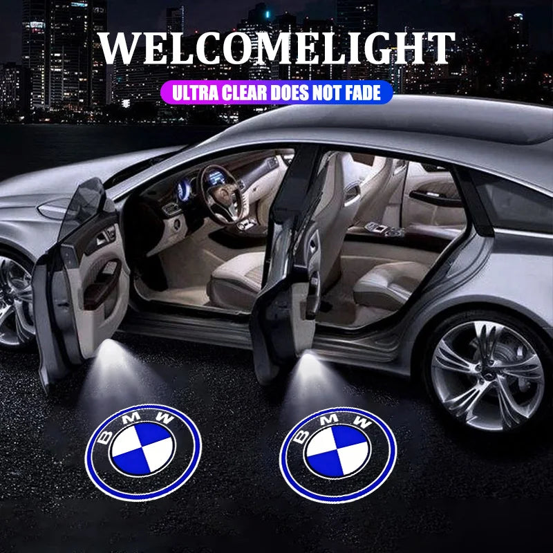 2Pcs Led HD Car Door Welcome Light Projector Lamps For BMW E30 E36 E39 E46 E60 E87 E90 X1 X2 X3 X4 X5 X6 X7 Styling Accessories