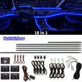 Symphony Ambient Lights Car RGB App Control LED Interior Hidden Acrylic Strip Light Full Color Streamer Auto Atmosphere Lamp Kit