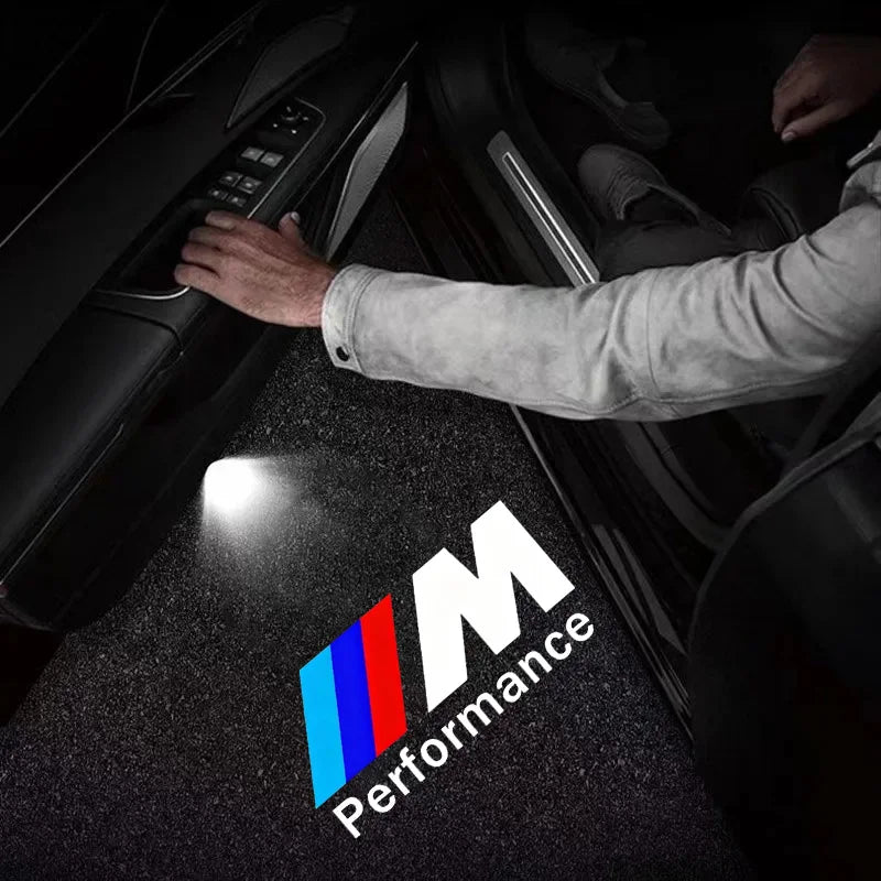 2Pcs Led HD Car Door Welcome Light Projector Lamps For BMW M Performance F20 F40 F22 F30 E90 F32 F06 F07 F46 E60 M5 Accessories