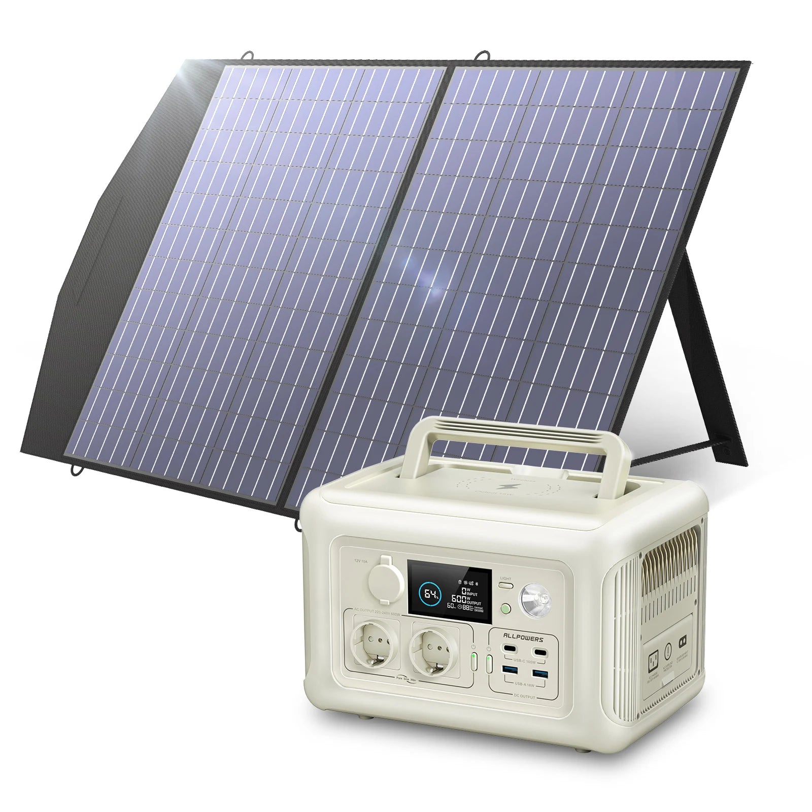 ALLPOWERS R600 600W Solar Generator – 299Wh LiFePO4