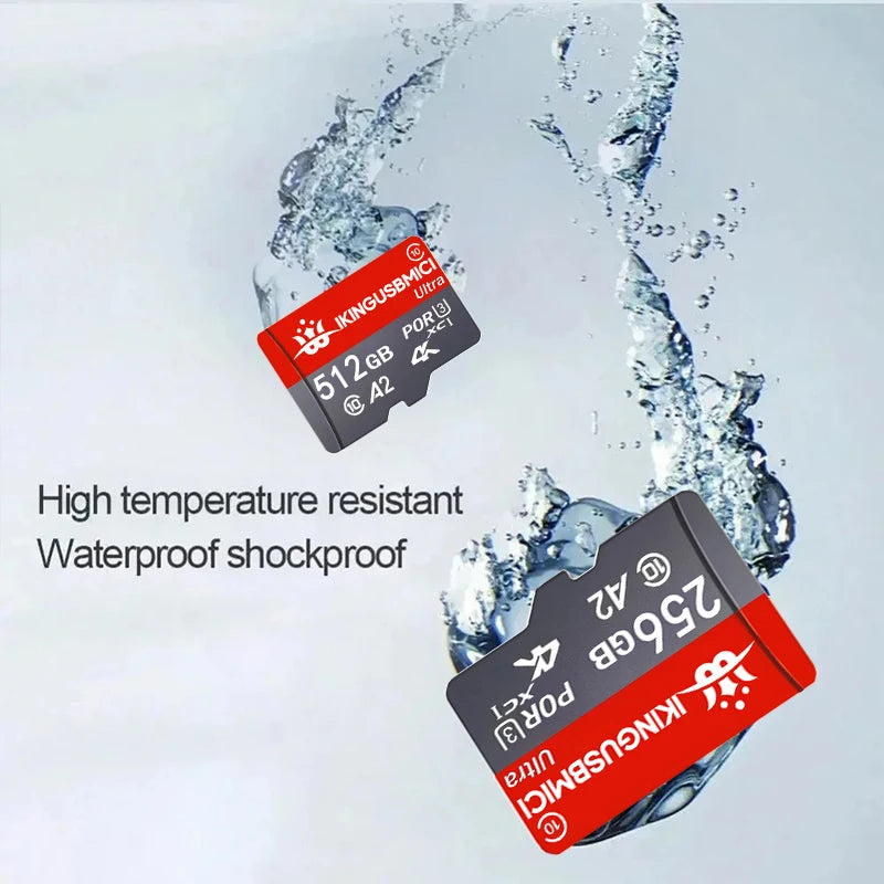 Memory Card TF Cards SD Cards Micro TF Card 128GB 256GB 512GB V30 Original Ultra HD High Speed High Speed High Speed for Gaming