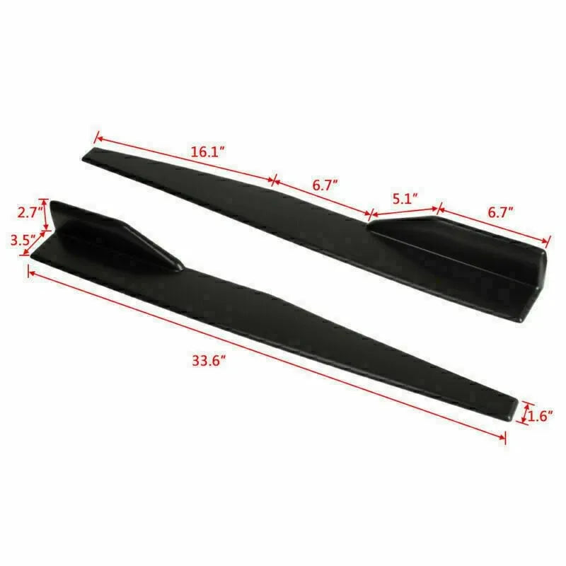 Universal Front Bumper Lip Chin Diffuser Splitter Separator Bumper Lip Winglets Side Skirt Extension Protector Cars Accessories