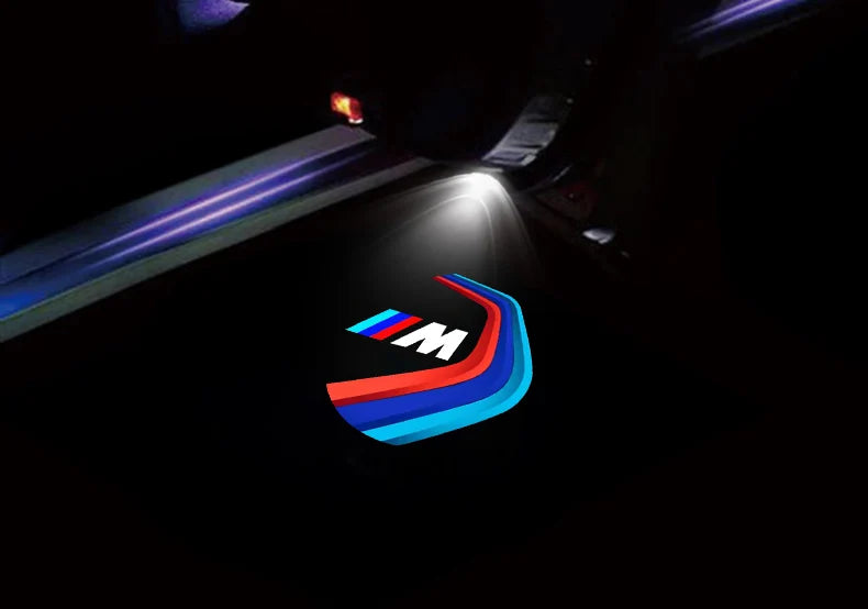 2Pcs Car Emblem Welcome Lights Auto Door Projector Lamps Accessories Ornaments For BMW M M3 M4 M5 G42 G30 G20 E39 E36 E87 E53