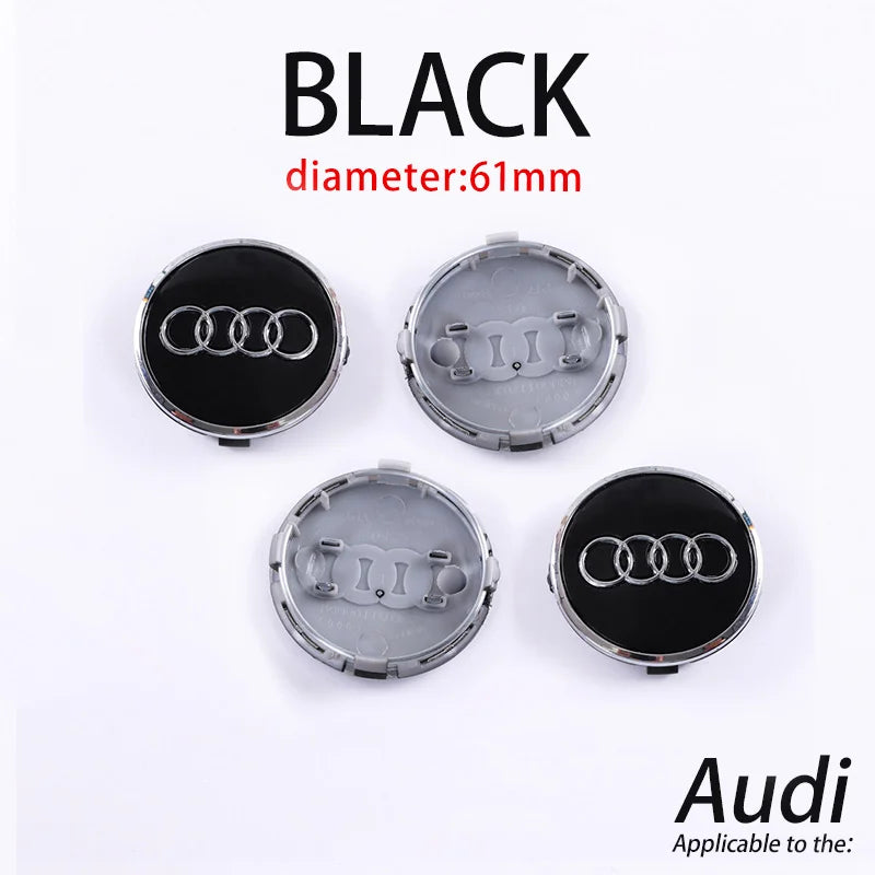 Audi Wheel Center Cap Hub Covers 60-69mm – A3 to Q8