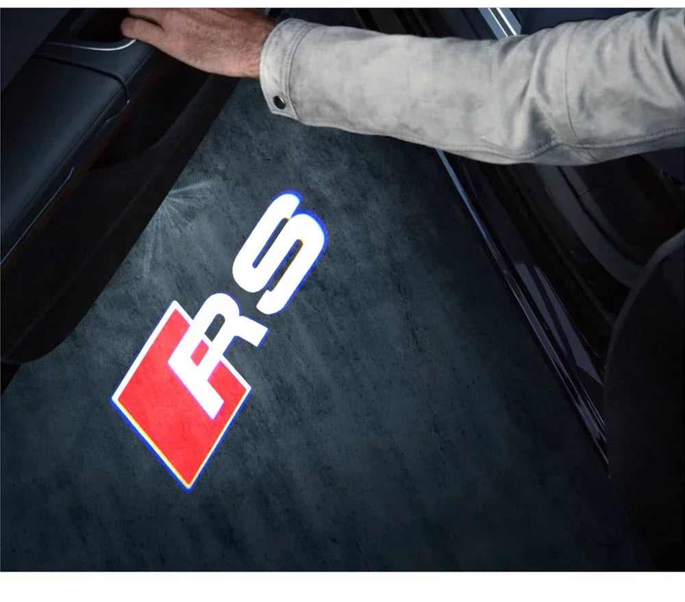 Led Car Door logo Welcome Light For Audi A4 B5 B6 B7 B8 B9 A1 A3 8V 8P 8L A6 C5 C6 C7 A5 A7 A8 Q3 Q5 Q7 TT S3 S6 Sline Quattro