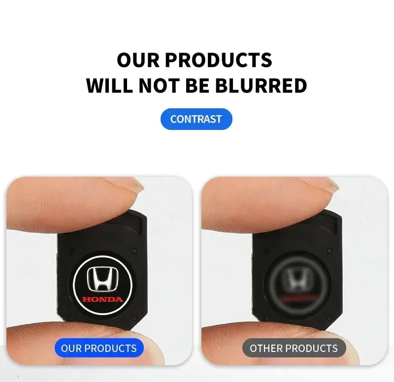 1/2pcs HD Wireless Car Door Welcome Lights Auto Projector Lamp Accessories for Honda Civic Fit Jazz Accord HRV CRV City Stickers