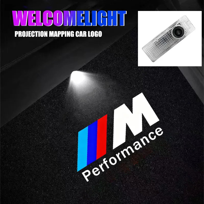 2Pcs Led HD Car Door Welcome Light Projector Lamps For BMW M Performance F20 F40 F22 F30 E90 F32 F06 F07 F46 E60 M5 Accessories