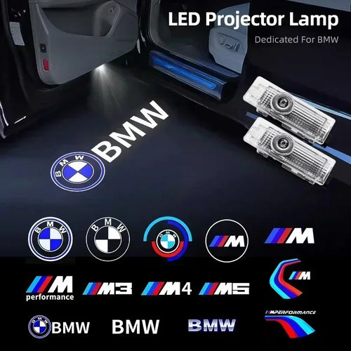 2/4Pcs Car Door Welcome LED Projector Laser Logo Door Light For BMW M Emblem E46 E36 E34 F10 E90 F30 E60 F30 E53 E30 E92 E87