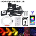RGBW 1/2/4/6/8 split machine 2400x household car roof starry sky light kit roof fiber optic ceiling